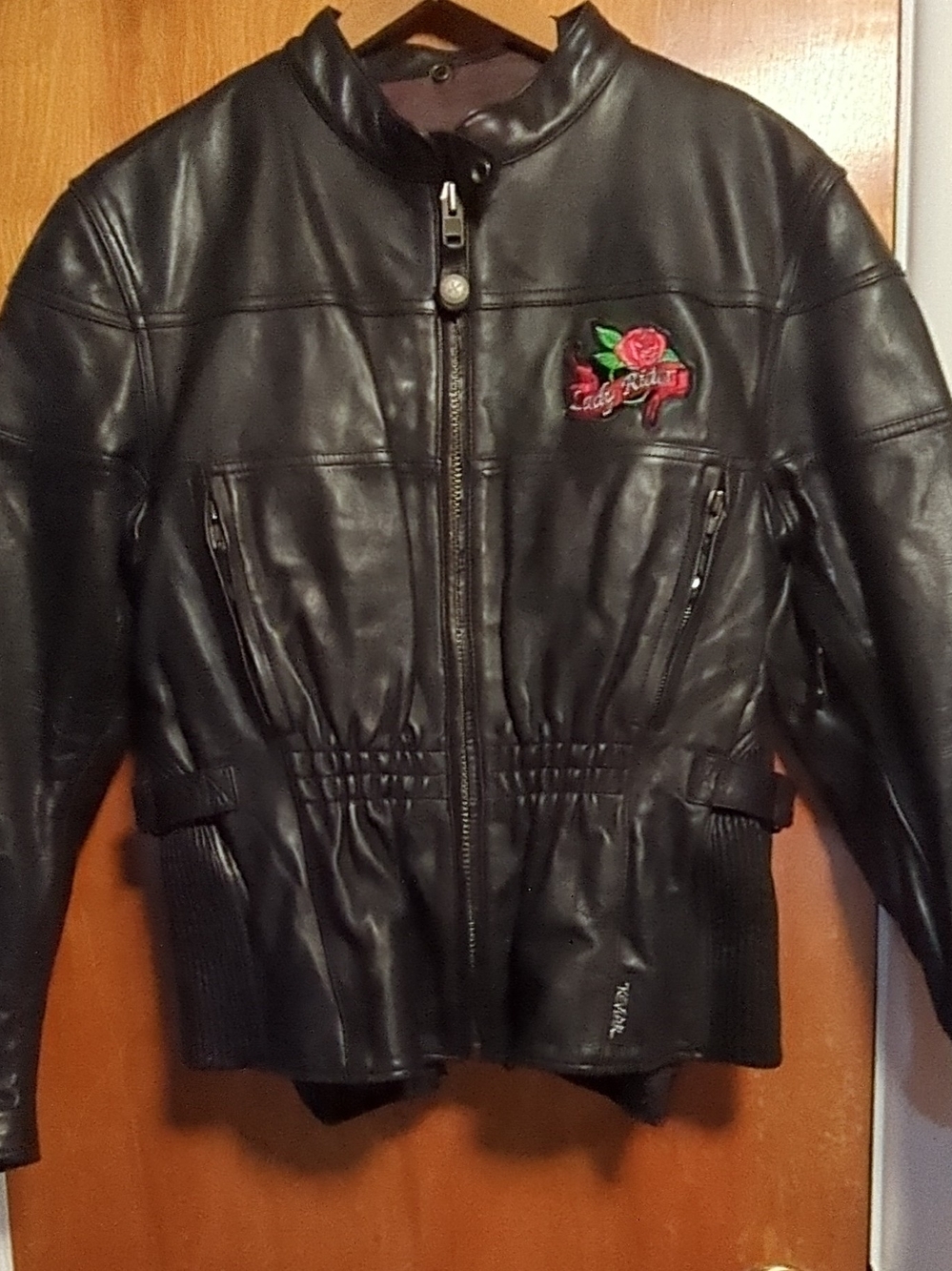 Authentic Harley-Davidson Lady Rider Leather Motorcycle Jacket Rose Thinsulate